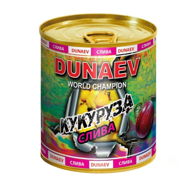 Добавка Dunaev для прикормки м/банка 320g (кукуруза слива)