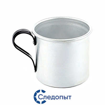 Кружка Следопыт туристическая алюминиевая черная ручка (CWS-P121, 250мл)