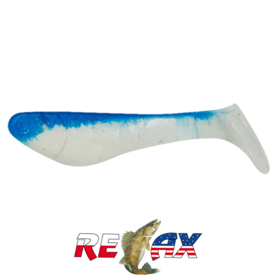 Виброхвост Relax Kopyto 1.0" Standart (S006 blue white)