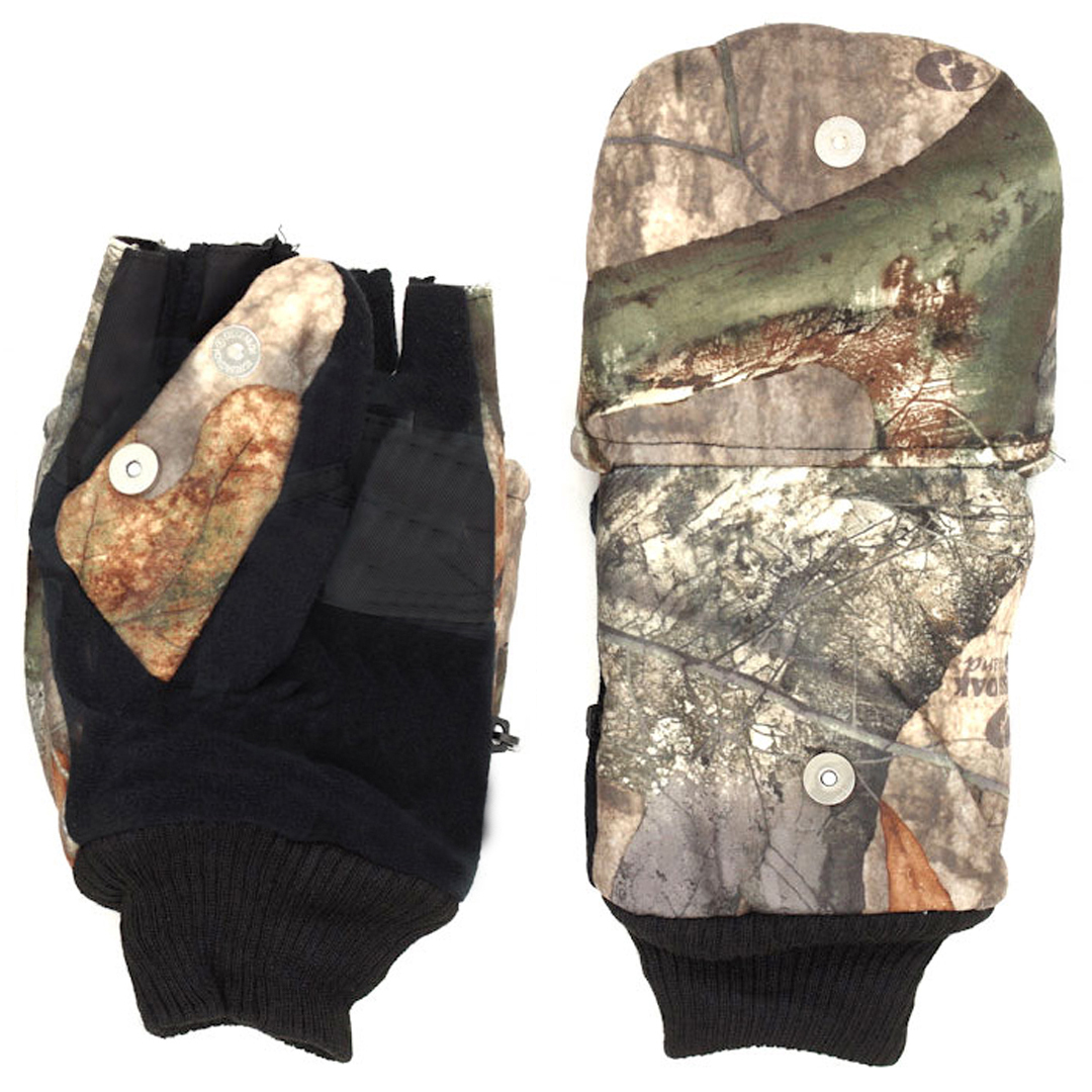 Перчатки-варежки бп флис, кож.вставки, водооталкив.ткань на магните 00