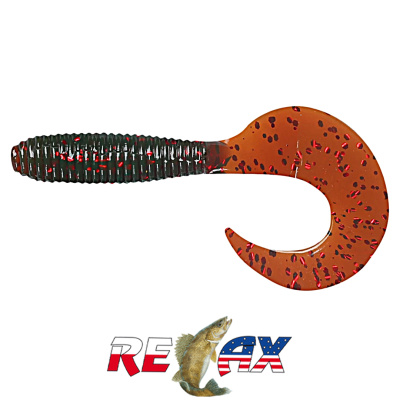 Твистер Relax 3.0" Standart (TS305 motor oil-red glitter)