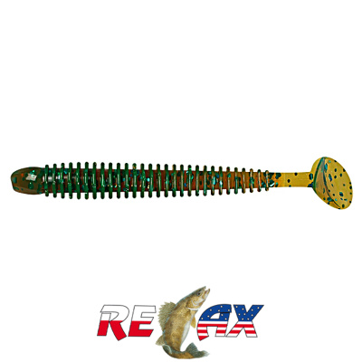 Виброхвост Relax Texas 5.0" Standart (S215 motor oil-blue glitter)