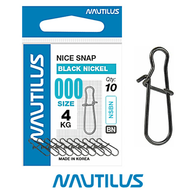 Застежка Nautilus Nice Snap BN (№ 000, 4кг.)