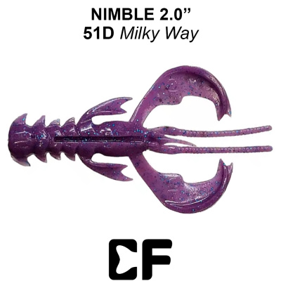Рак CF Nimble 2.0" плавающий (50-50-51d-6 milky way Кальмар)