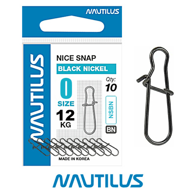 Застежка Nautilus Nice Snap BN (№ 0, 12кг.)