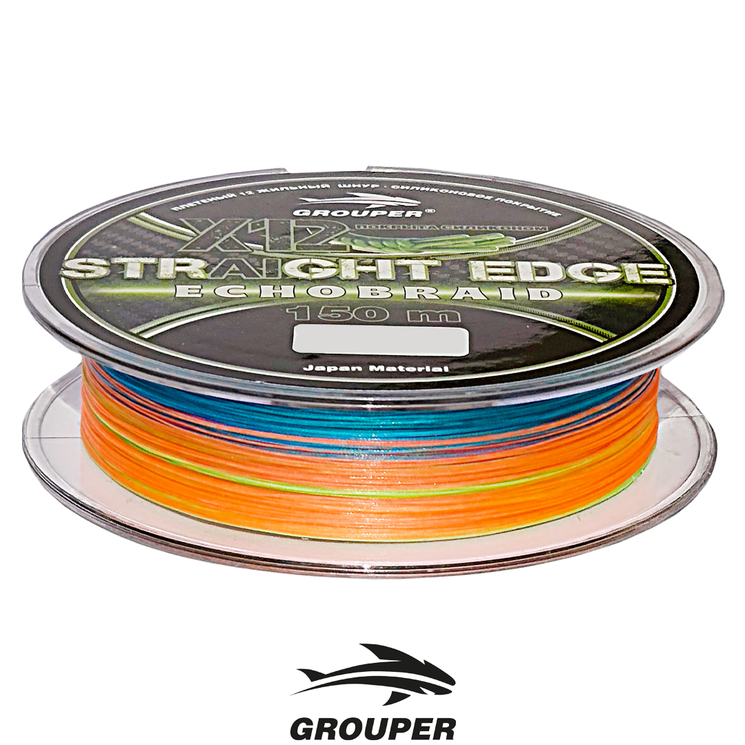 Шнур Grouper Echobraid X12 Straight Edge 150м multicolor 03