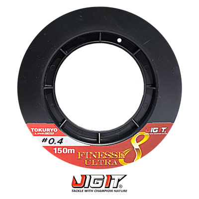 Плетёный шнур Jig It×Tokuryo Finesse Ultra PE X8 White (#0,4 (0,10), 8,8lb (4кг))
