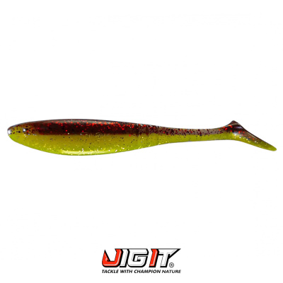 Виброхвост Jig It Bleak 4.0" (011 chartreuse pumpkin)