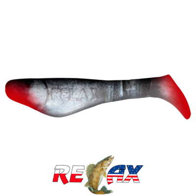 Виброхвост Relax Kopyto 2.0" Standart (S008R black white pearl)