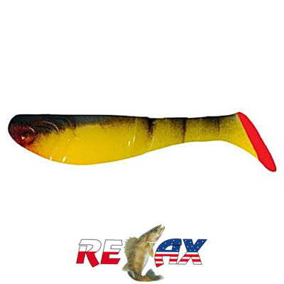 Виброхвост Relax Kopyto 3.0" Standart (S061R black yellow)