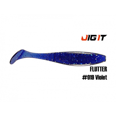 Виброхвост Jig It Flutter 4.4 Squid (019 violet)