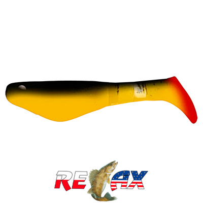 Виброхвост Relax Kopyto 2.0" Standart (S061R black yellow)