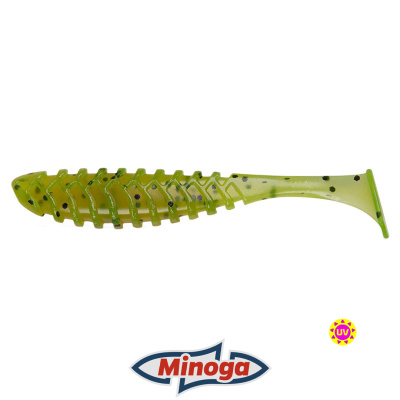 Виброхвост Minoga Cooper 3.0" (022 UV зелень с перцем)