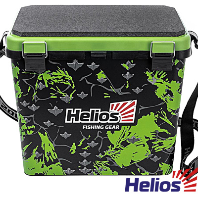 Ящик зимний Helios Shark односекционный (1,55/130кг. 39×25,7×32см, 19л.салатовый)