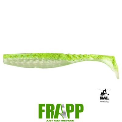 Виброхвост Frapp Funky Shad 3,5" (PAL02 lime chart shad)