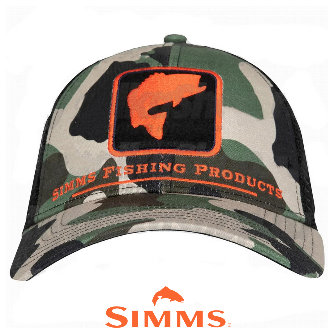Кепка Simms Bass Icon Trucker (Woodland Camo) 00