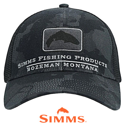 Кепка Simms Trout Icon Trucker (Regiment Camo Carbon)