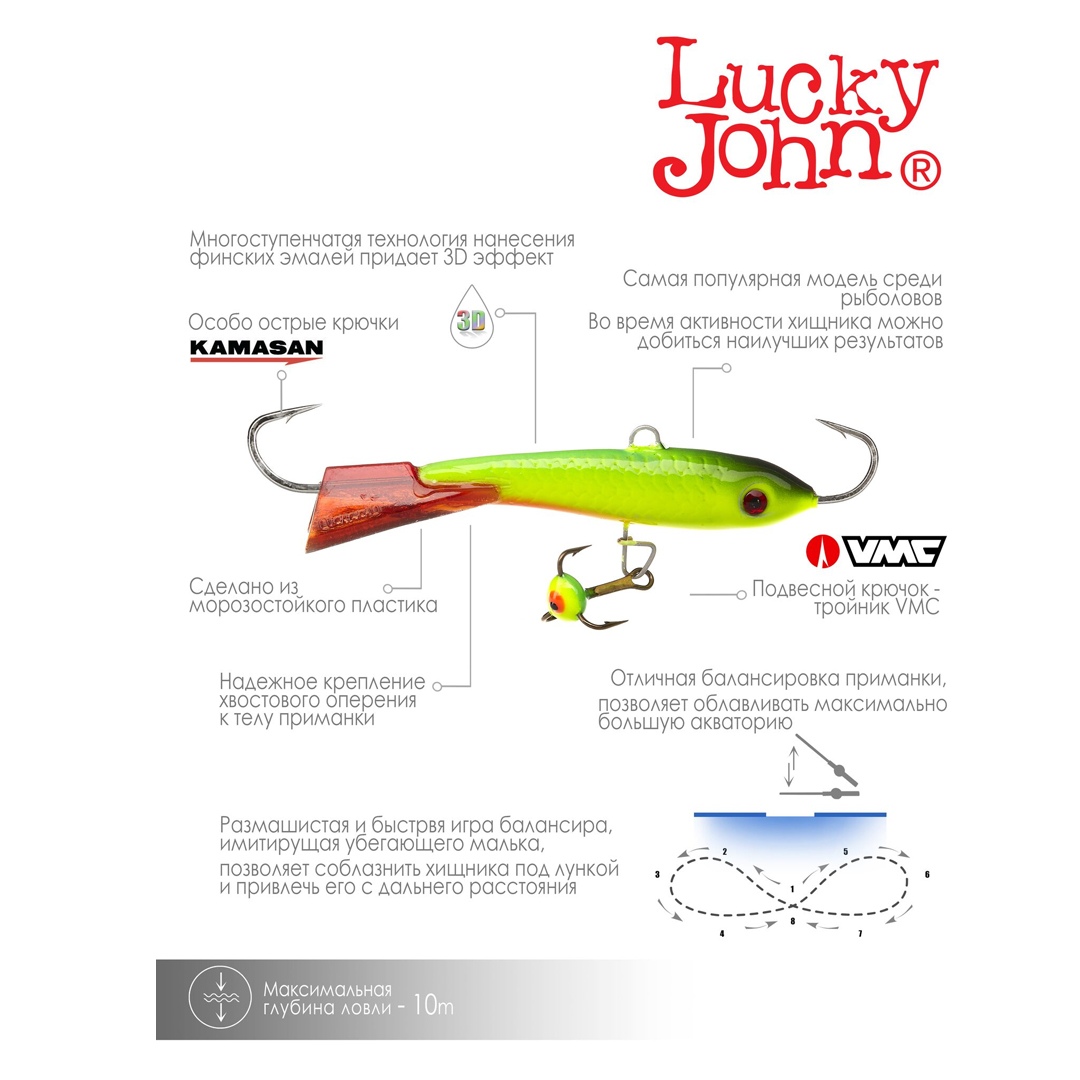 Балансиры lucky John Classic 6+тр блистер 01