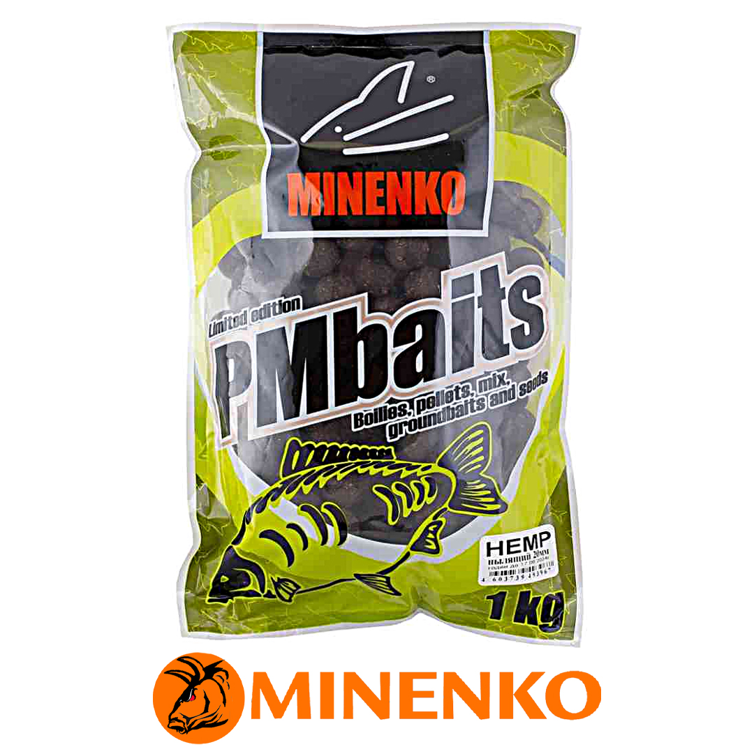 Бойлы Minenko Soluble пылящие 20мм (Hemp) 00