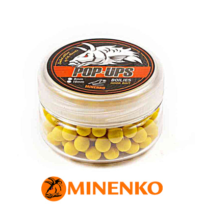 Бойлы Minenko Pop-Up плавающие  8мм (Sweet Corn (сладкая кукуруза))