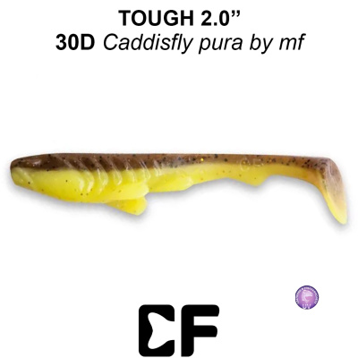Виброхвост CF Tough 2.0" (71-50-30d-6 UV caddisfly pupa by mf Кальмар)