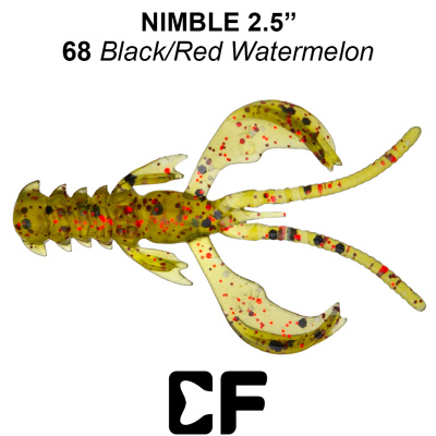 Рак CF Nimble 2.5" (44-65-68-6 black/red watermelon Кальмар)