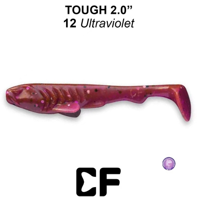Виброхвост CF Tough 2.0" (71-50-12-6 UV ultraviolet Кальмар)