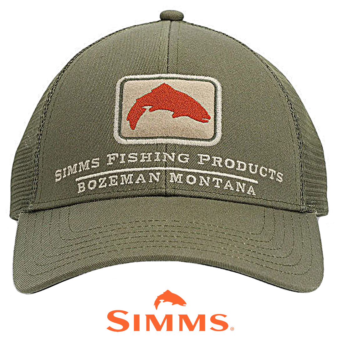 Кепка Simms Trout Icon Trucker Riffle Green 00