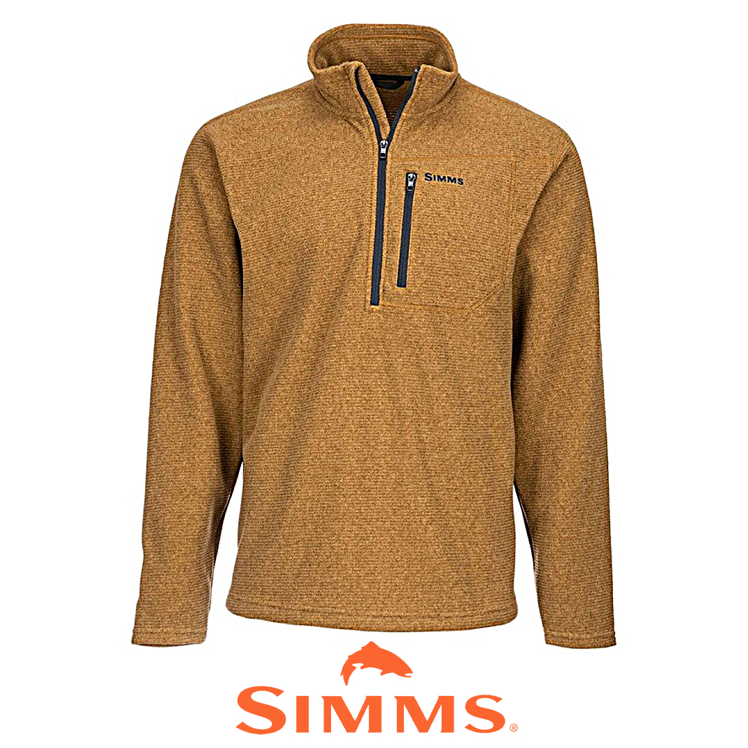Пуловер Simms Rivershed Sweater Quarter Zip '20 Dark Bronze 00