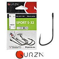 Крючок одинарный Gurza Sport S-32 PTF  00