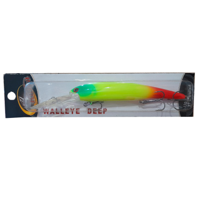 Воблер Kama Walleye Deep (K13 yellow Fluo red tail)