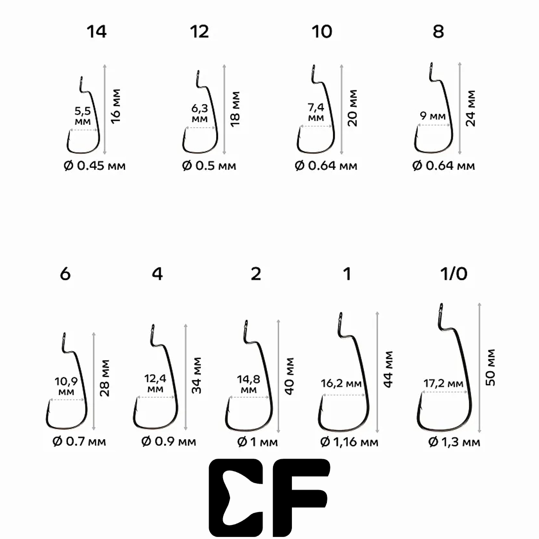 Офсетный крючок CF Offset joint hook  01