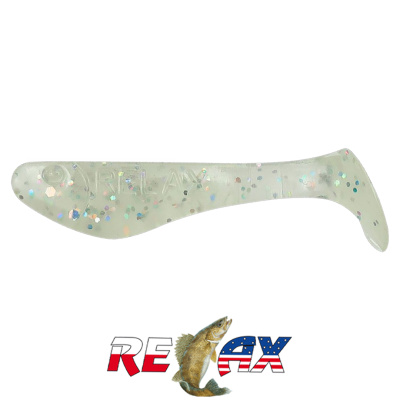 Виброхвост Relax Kopyto 1.0" Standart (S133 glow-hologram glitter)