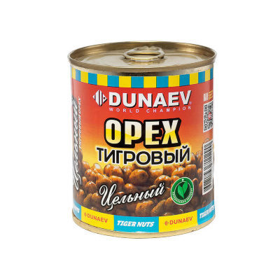 Добавка Dunaev для прикормки м/банка 320g (тигровый орех цельный)