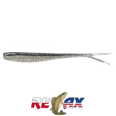 Слаг Relax Oklahoma 5.0" Laminat (L752 smoke-black, hologram, disco glitter glow silver glitter)