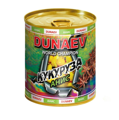 Добавка Dunaev для прикормки м/банка 320g (кукуруза анис)