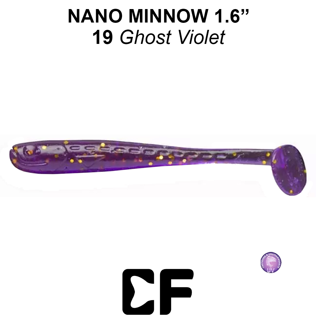 Виброхвост Crazy Fish Nano Minnow 1.6 19 0
