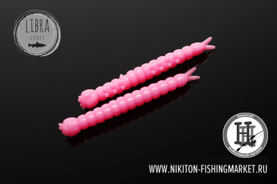 Червь Libra Lures Slight Worm Сыр 38mm (017 bubble gum)