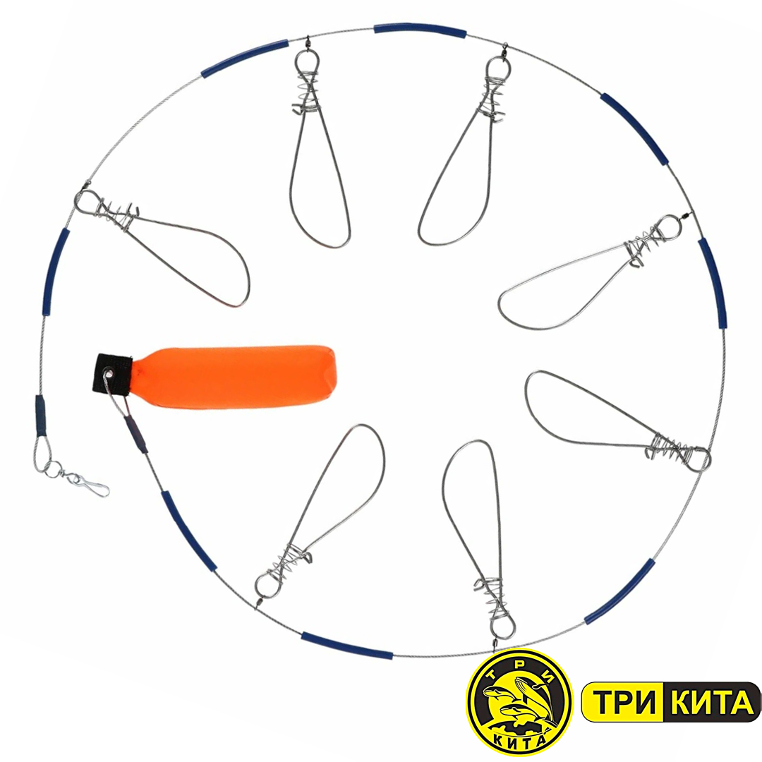 Кукан Три Кита рыболовный с поплавком 00