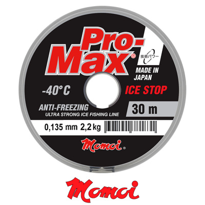 Леска Momoi Pro-Max Ice Stop Barrier Pack 30м (0,135, 2,2кг)