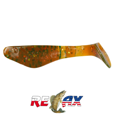 Виброхвост Relax Kopyto 2.0" Standart (S092 motor oil-gold glitter)