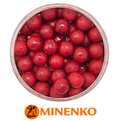 Бойлы Minenko варёные Busters в дипе 14мм (Strawberry (клубника))