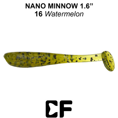 Виброхвост CF Nano Minnow 1.6" (6-40-16-4 watermelon Креветка)