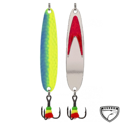 Блесна Condor Судачья 5813 65 (161 серебро красный галстук зелено-голубой)