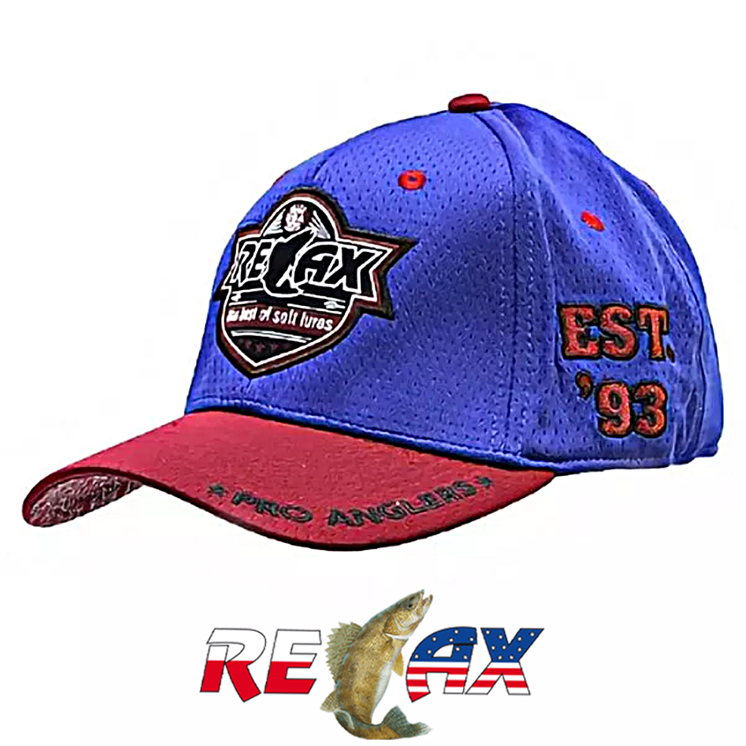 Фирменная кепка Relax (красно-синяя) 00