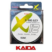 Плетёный шнур Kaida Braid X12PE 150м ярко желтый 00