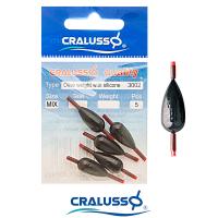 Оливка Cralusso съемные с кембриком Mix 00