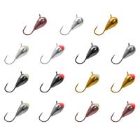 Мормышка LumiCom вольфрам Капля с ушком (гальваника) 00