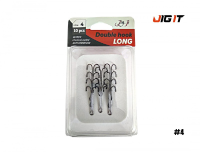 Двойник Jig It Long double hook (№  4)