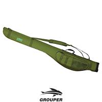 Чехол для удочек Grouper жесткий, 2е секции, Зеленый 1,5 00